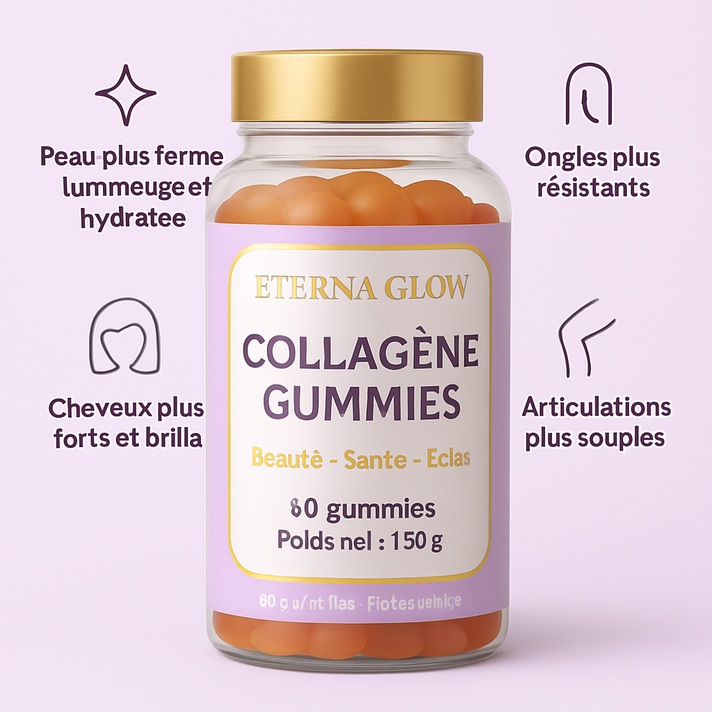 Gummies au collagène marin – peau plus ferme & lumineuse dès 30 jours!