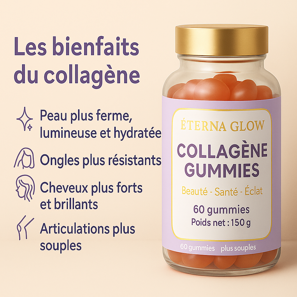 Gummies au collagène marin – peau plus ferme & lumineuse dès 30 jours!