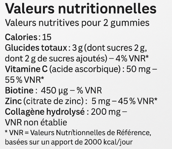 Gummies au collagène marin – peau plus ferme & lumineuse dès 30 jours!